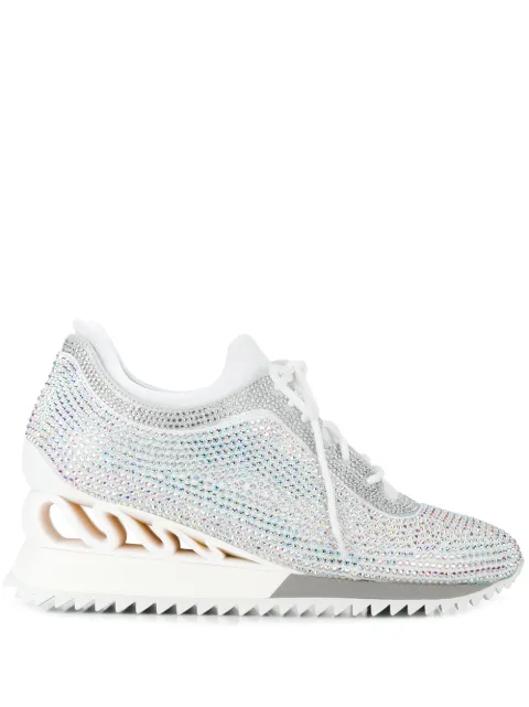 Le Silla Reiko Wave wedge sneakers White 6803P040H1PPSSA