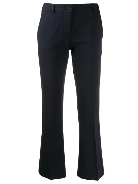 Alberto Biani cropped slim-fit trousers Blue CC815WO0241