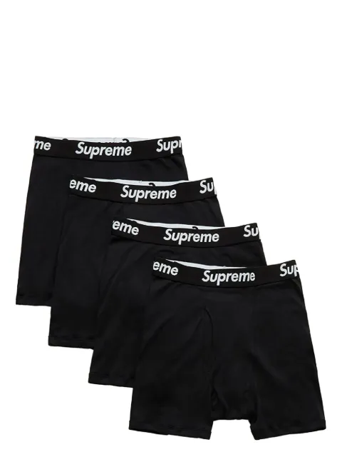 Supreme x Hanes Tagless boxer briefs (set of four) Black SU0641