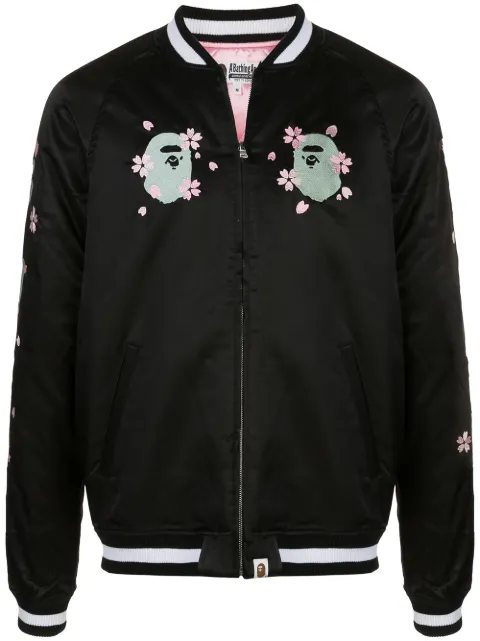 A BATHING APE® Sakura Souvenir jacket Black M140009C