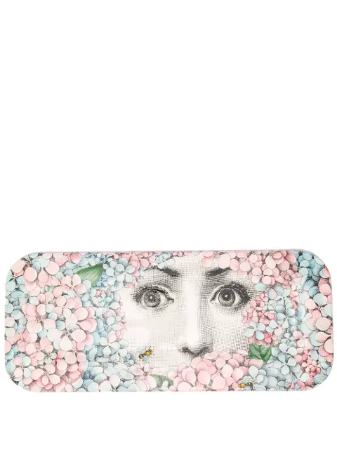 Fornasetti Ortensia decorative tray (58cm) White C21Y009