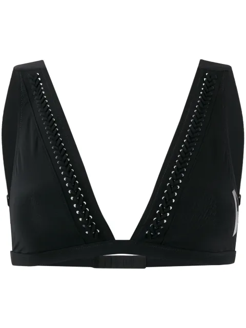 Calvin Klein Underwear woven detailed bikini top Black KW0KW00809