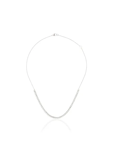 Dana Rebecca Designs 14kt white gold and diamond half chain necklace Silver N2656
