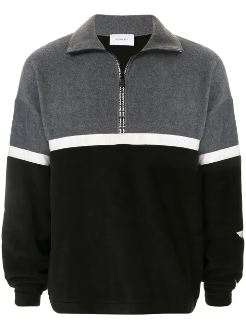 Ports V oversized funnel-neck sweatshirt Grey VN9KKN20HCQ013
