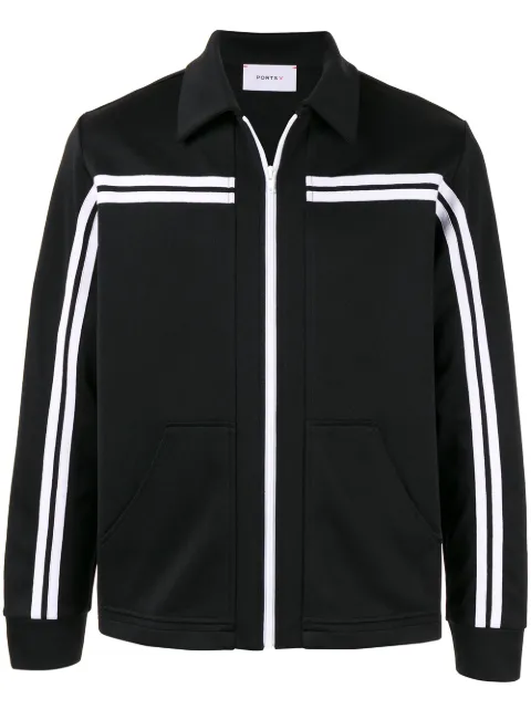 Ports V logo print bomber jacket Black VN9KKN15HCC021
