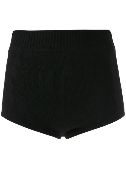 Cashmere In Love Mimie knitted knicker shorts Black MIMIE