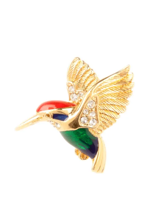 Susan Caplan Vintage 1960s Attwood & Sawyer hummingbird brooch Gold PN9581