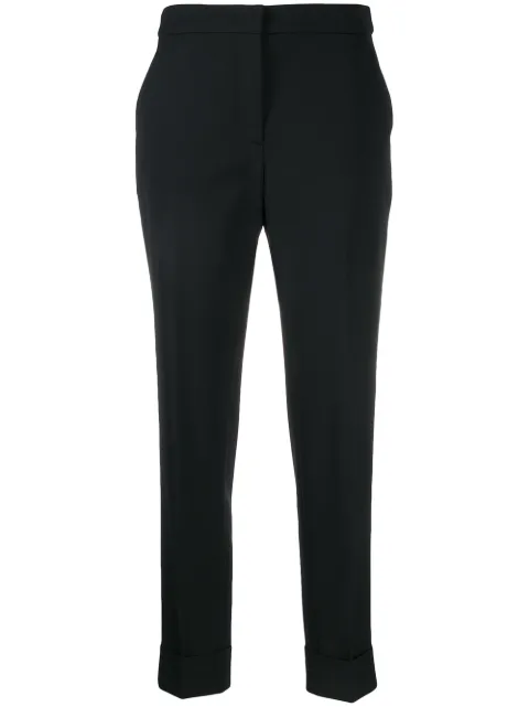 PT Torino turn up cropped trousers Black CDVSANZ00STDPO36