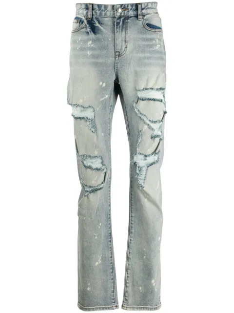Haculla distressed slim fit jeans Blue HA08AIJ17