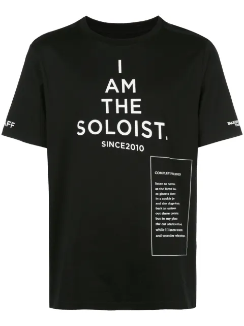 Takahiromiyashita The Soloist logo print T-shirt Black SC0044AW19