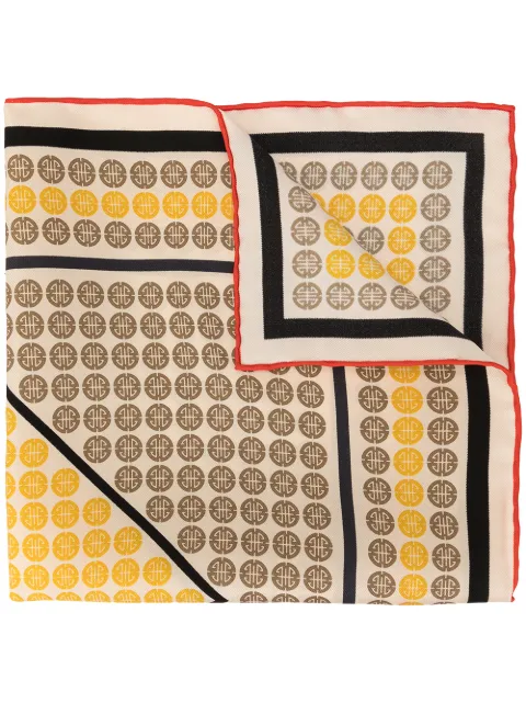 Shanghai Tang shòu character pocket square Yellow S19MAP0086SSSSCB