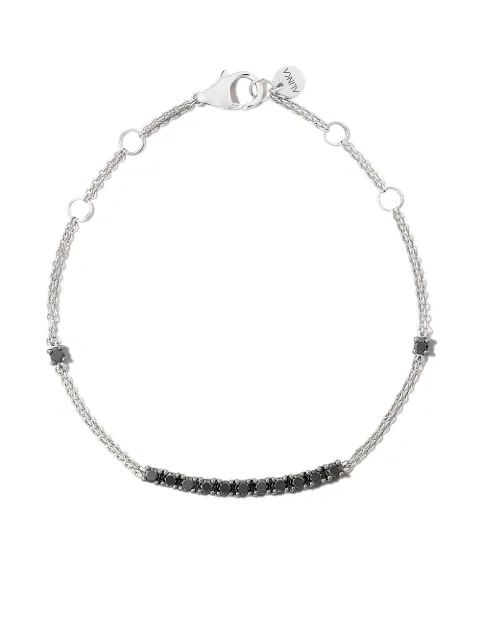 ALINKA 18kt white gold RIVIERA diamond bracelet Black B1618BWBD