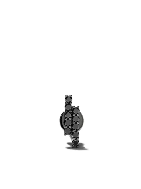 ALINKA 18kt white gold MALA diamond stud earring Black E571218BWBD