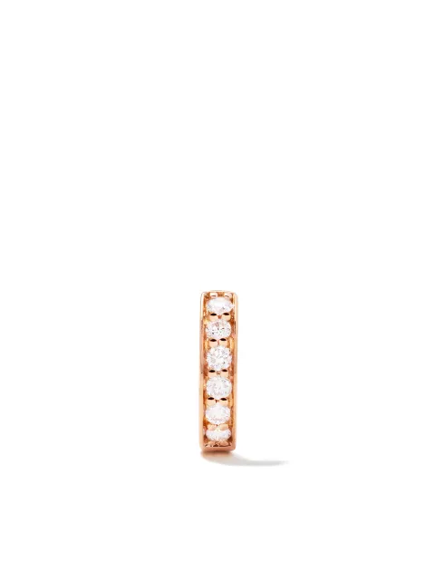 ALINKA 18kt rose gold IRINA diamond huggie earring Gold E501218RWD
