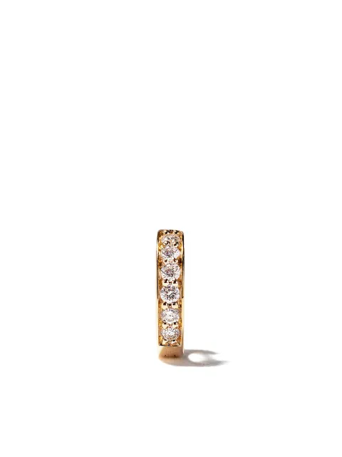 ALINKA 18kt yellow gold IRINA diamond huggie earring Gold E501218YWD