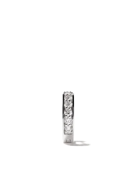 ALINKA 18kt white gold IRINA diamond huggie earring Silver E501218WWD