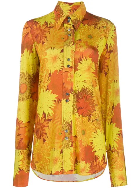 Ellery floral-print shirt Orange PF199PT317PR1