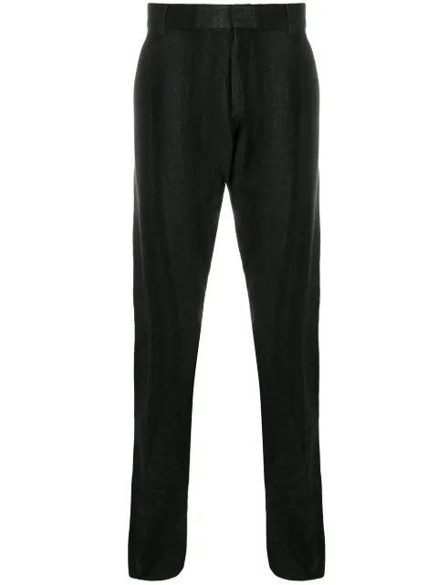 Devoa striped straight-leg trousers Black PTFRSA