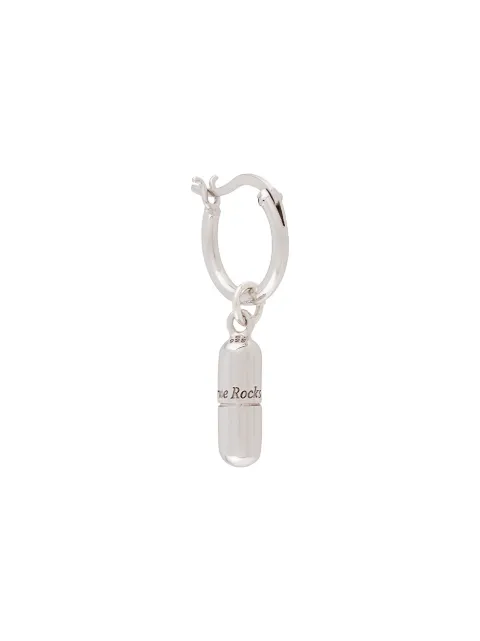 True Rocks pill hoop earring Silver SILVERPILLHOOPEARRINGSINGLE