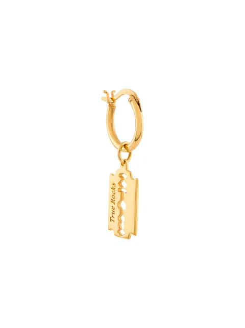True Rocks razor hoop earrings Gold GOLDRAZORHOOPSINGLE