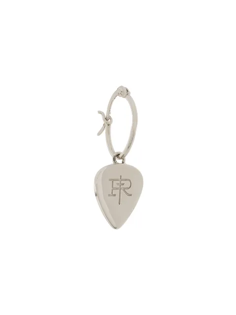 True Rocks plectrum hoop earrings Silver PLECTRUMHOOPSILVERSINGLE