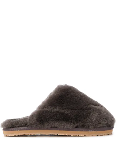 Mou faux-fur slides Grey MUFW161000L