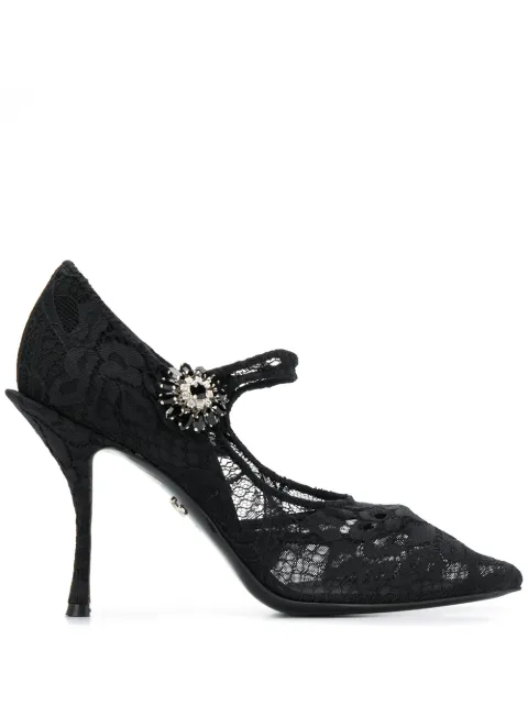 Dolce & Gabbana Mary Jane lace pumps Black CD1292AJ316