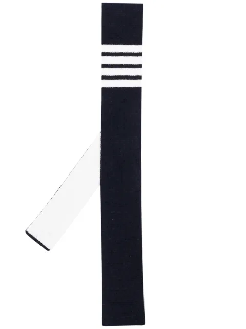 Thom Browne cashmere 4-Bar tie Blue MNL029K00011