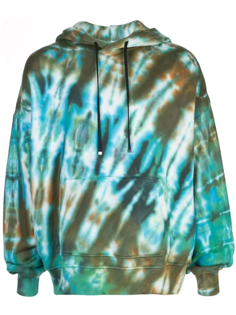 AMIRI tie-dye oversized hoodie Green W9M02303TE