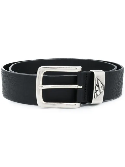 Emporio Armani logo-plaque belt Black Y4S201YDD6G