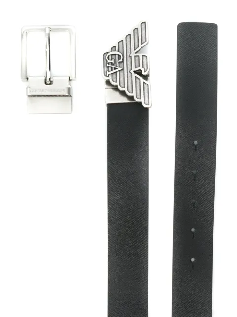 Emporio Armani logo buckle belt Black Y4S270YLP4X