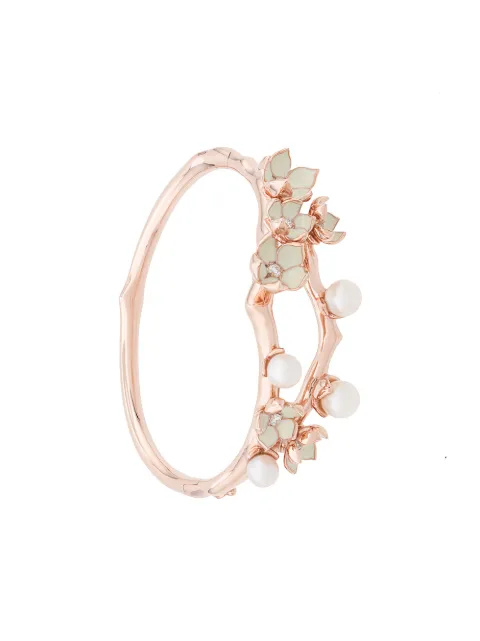 Shaun Leane Cherry Blossom Pearl & Diamond Cuff Gold CB020RVWHBOS