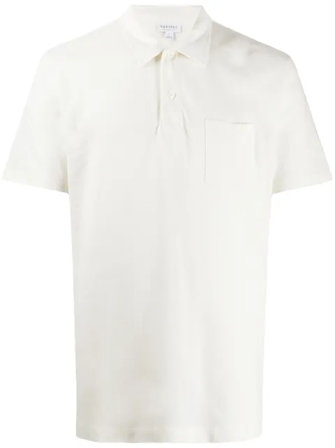 Sunspel Rivieria polo shirt White MPOL1026WHAI