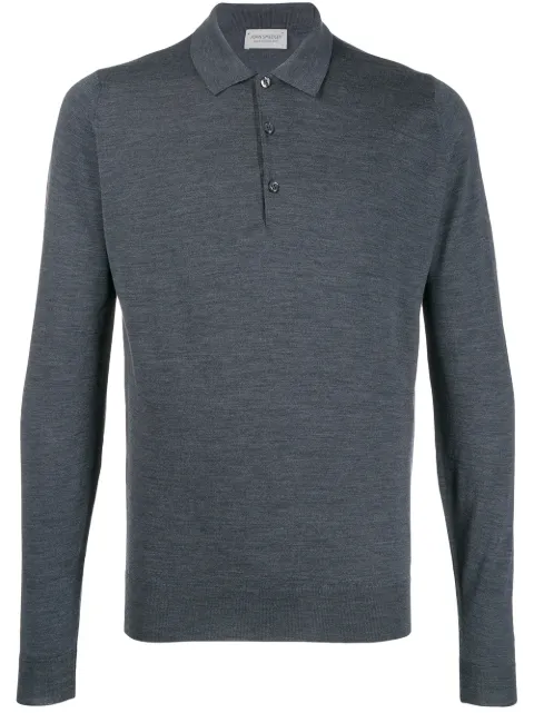 John Smedley Belper shirt Grey BELPERSHIRTLSCHARCOAL