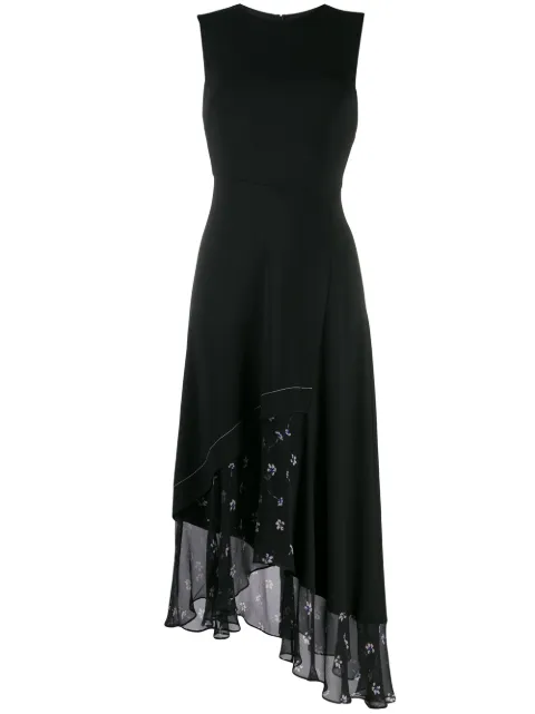 Markus Lupfer floral trim shift dress Black DR1048