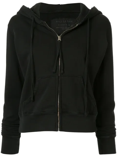 Nili Lotan zip-up hoodie Black 10201K31
