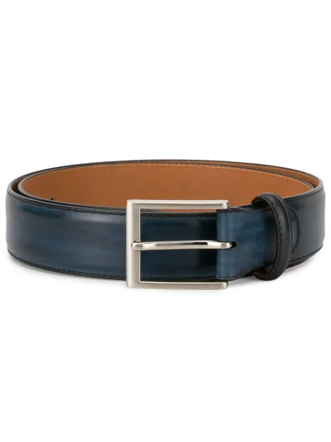 Magnanni brushed effect belt Blue 1078