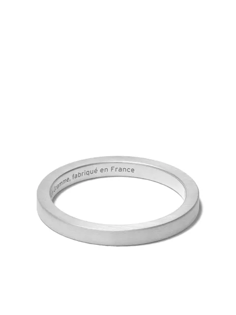 Le Gramme Le 3 Grammes ribbon ring Silver LGCARBR01103