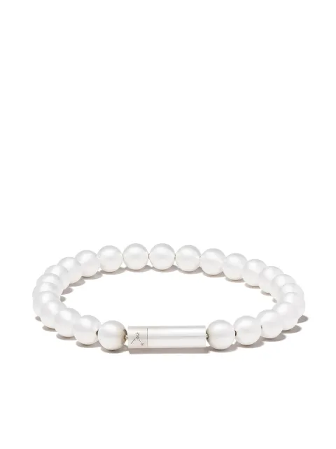 Le Gramme Le 47 beaded bracelet Silver LGCARBR09147