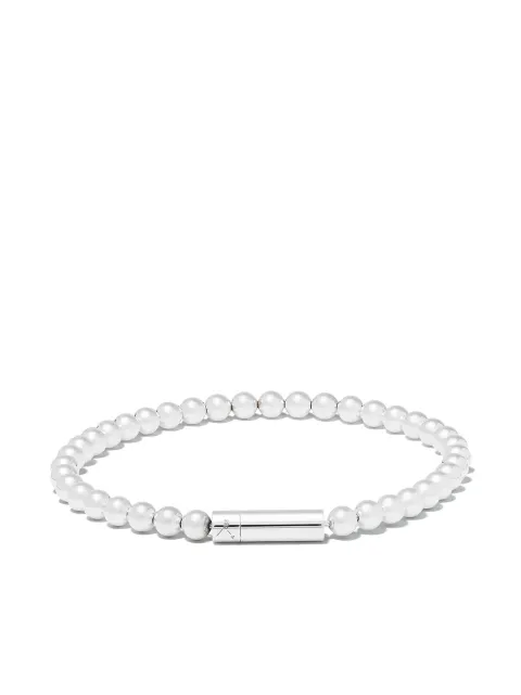 Le Gramme Le 25 beaded bracelet Silver LGCARPO09125