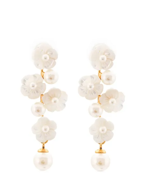 Jennifer Behr Calissa drop earrings White 76RB10