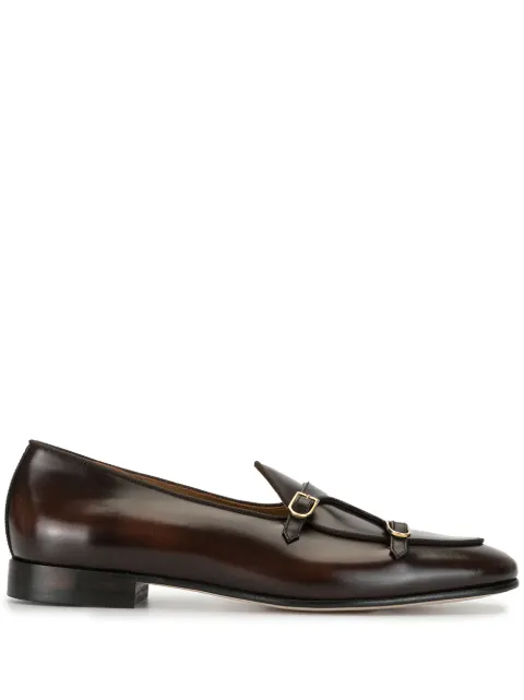 Edhen Milano Brera double-strap loafers Brown ALB099ABBR