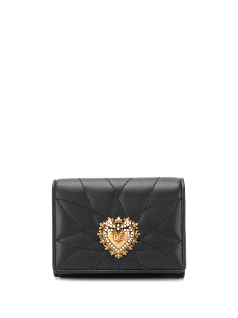 Dolce & Gabbana small continental Devotion wallet Black BI1269AV967