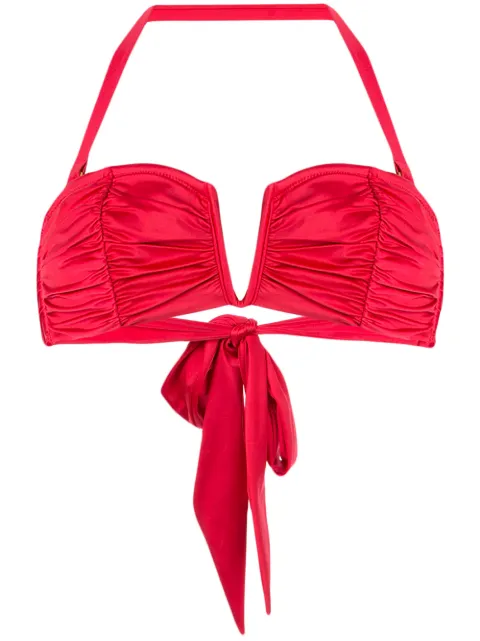 Duskii bandeau bikini top Red DLT9004C