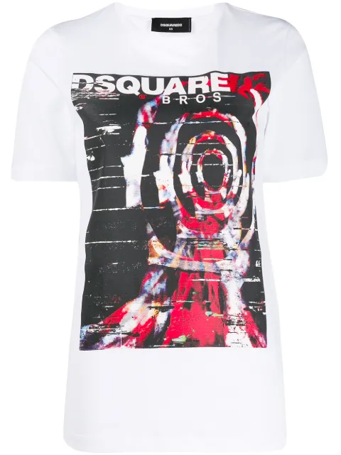 DSQUARED2 logo printed T-shirt White S72GD0166S22844