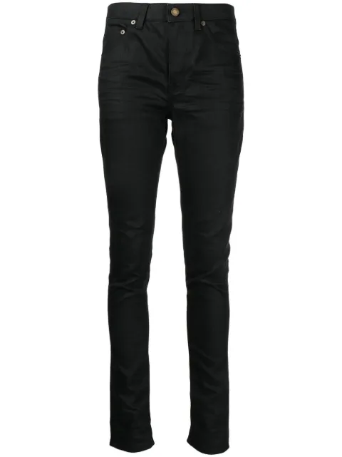Saint Laurent mid-rise skinny jeans Black 527379YO500
