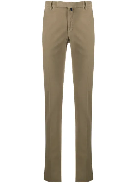 Incotex textured straight-leg trousers Neutrals 1AGW3040025