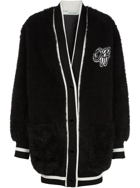 Off-White varsity cardigan Black OWEA177E19E651191010