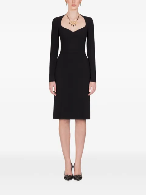 Dolce & Gabbana Cady midi dress Black F6E7QTFURDV
