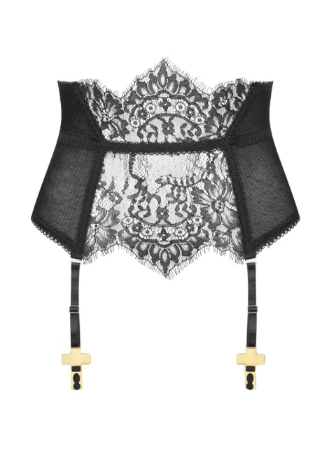 Maison Close Inspiration Divine lace suspenders Black 608395